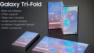 Telefonul triplu pliabil Samsung revine, cu extra detalii şi imagini bazate pe brevete