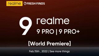 realme 9 Pro și 9 Pro+ primesc o dată de lansare! Telefoanele ar debuta la nivel global pe 15 februarie