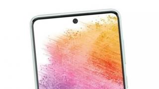 Samsung Galaxy A73 5G se lasă admirat într-o randare de presă și are muchii surprinzător de înguste ale panoului frontal