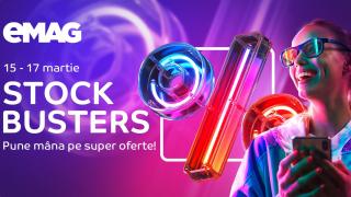 Stock Busters a început pe eMAG și ne aduce super oferte în perioada 15-17 martie; Laptop cu SSD la 999 lei, Moto g200 la 1799 lei