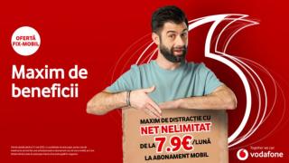 Vodafone România prezintă oferta de Paşte: plăteşti 3.95 euro pe lună şi ai NET de 1 Gbps, Vodafone TV, 4K, Sport