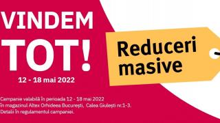 Ești din București? Altex Orhideea organizează o lichidare de stoc! Reduceri de până la 50% începând cu 12 mai