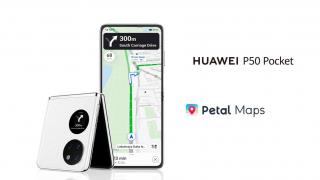 Petal Maps ajunge pe ecranul exterior al telefonului pliabil Huawei P50 Pocket