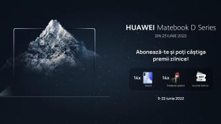 Huawei MateBook D16 va fi disponibil în România din 23 iunie; Un nou laptop ușor cu display de 16 inch și CPU Intel Core Gen 12