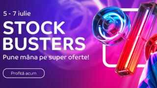 eMAG te așteaptă în perioada 5-7 iulie cu super oferte din campania Stock Busters! Smart TV LG de 108 cm, Aparat de aer condiționat, aspirator vertical cu 1000 de recenzii la doar 90 de lei