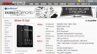 Telefoanele Allview ajung listate pe GSMArena.com În premieră