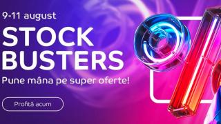 A început eMAG Stock Busters cu oferte speciale în perioada 9 - 11 august! Televizor LG la 1399 lei, laptop cu SSD Back to School