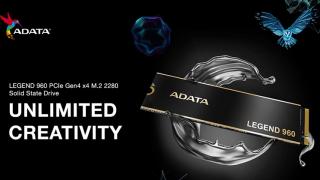 ADATA anunță SSD-ul LEGEND 960 PCIe Gen 4 x4 M.2 2280, compatibil cu PC-uri, laptopuri și console PlayStation 5