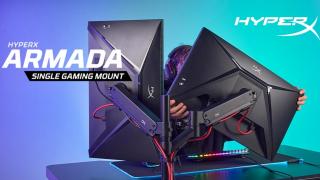 HyperX anunță o nouă gamă de monitoare Armada, dedicate gamerilor, cu suport pentru birou și braț ergonomic