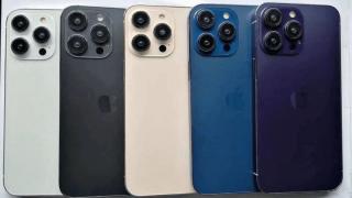 iPhone 14 Pro apare pe nuanțe de albastru și mov sub formă de machete; Vedem mai clar și decupajele din ecran
