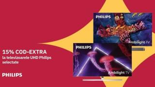 Cupoanele zilei pe Altex #4: televizoare Philips 4K și laptop-uri ACER cu 15% extra reducere