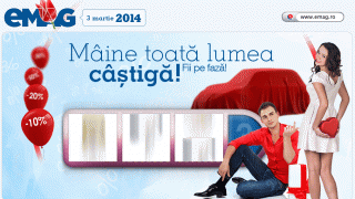 eMAG.ro te așteaptă pe site mâine! De ce? Pentru că... automobile (premiu)