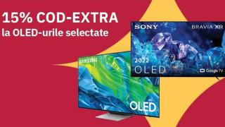 Cupoanele zilei pe Altex #7: televizoarele OLED selecționate se bucură de 15% extra reducere