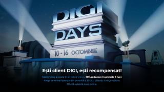 Au început DIGI Days, cu reduceri de până la 50% în această săptămână la serviciile DIGI