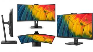 Philips lansează noi monitoare office, cu webcam integrat, port USB-C, chiar refresh rate de 120Hz; Modele de 24, 27 și 32 inch