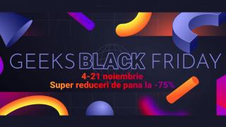 Cele mai mari reduceri din an sunt acum pe GeekMall.ro de Black Friday, discount-uri de până la 75% până pe 21 noiembrie