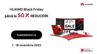 Campania Black Friday continuă pe HUAWEI Store, cu reduceri de până la 50% și oferte pe care nu trebuie să le ratezi, în perioada 7 - 18 noiembrie