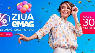 eMAG aniversează 21 de ani de activitate cu reduceri și carduri cadou la telefoane, televizoare și multe alte produse