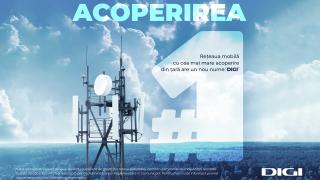 DIGI are cea mai mare acoperire cu servicii de voce mobilă: peste 98% acoperire a populaţiei României