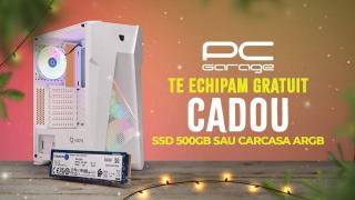 PC Garage îți oferă un SSD de 500 GB sau o carcasă ARGB la alegere dacă cumperi componente pentru un nou sistem