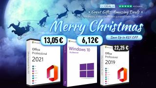 Moș Crăciun vine cu reduceri pe GoDeal24! Ai licențe Windows 10 și Microsoft Office de la doar 6.12 euro