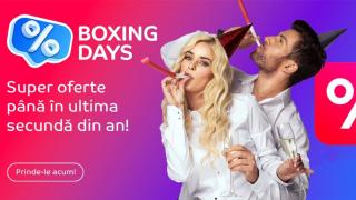 Reduceri Boxing Days de azi la eMAG! Cel mai ieftin smart TV 4K, smartphone cu display OLED pentru doar 689 lei + alte oferte de final de an