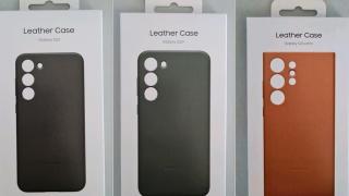 Husele oficiale din piele pentru Samsung Galaxy S23, S23+ și S23 Ultra apar în fotografii reale; Seria de telefoane de top e pregătită de lansare