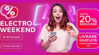 Reduceri Electro Weekend de azi la eMAG! Smartphone-uri, smartwatch-uri, televizoare și multe alte produse cu discount până pe 30 ianuarie