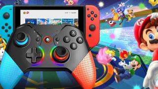 E LUNI e AMAZON: Azi am găsit un controller pentru Nintendo Switch accesibil, cu iluminare RGB, Bluetooth, ușor de configurat
