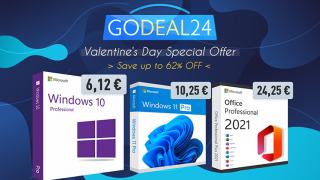 Ofertele continuă pe GoDeal24 și ai licențe Windows 10 de la 30 de lei plus pachete cu Office și Windows pentru noul tău PC