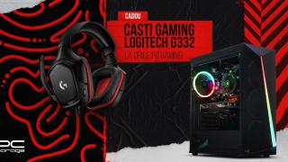 Ai cadou o pereche de căști Logitech G332 la achiziția unui sistem de gaming de pe PC Garage; Ce configurație alegi?