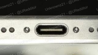 iPhone 15 Pro apare într-o primă fotografie realistă, cu port USB-C la bază și muchii ușor rotunjite