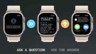 Chatbot-ul cu AI ChatGPT ajunge la încheietura ta, prin intermediul unei aplicaţii Apple Watch, watchGPT