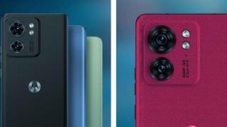 Motorola Edge 40 apare în imagini promoționale înainte de debut; Vine pe 4 nuanțe atractive și are spate din imitație de piele
