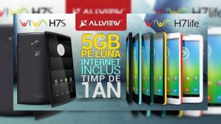 Allview lansează tabletele 3G Viva H7 Life și Viva H7S ce vin cu trafic de date inclus de 5 GB lunar timp de un an