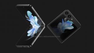 Samsung Galaxy Z Flip 5 apare în cele mai detaliate randări de până acum; Are display exterior generos, muchii drepte, balama nouă