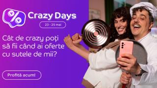 Campania Crazy Days a revenit la eMAG, cu oferte speciale în perioada 23 - 25 mai; Ce ne-a pregătit retailerul?