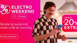 Start Electro Weekend la eMAG! Până la 20% extra-discount la telefoane Samsung, Motorola și Huawei, laptopuri, periferice, smart TV-uri; Ce avem în ofertă?
