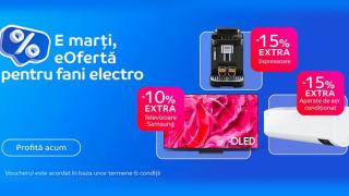 Dacă este marți, eMAG are extra-reduceri pentru tine! Televizoare, espressoare și aparate de aer condiționat cu discount suplimentar