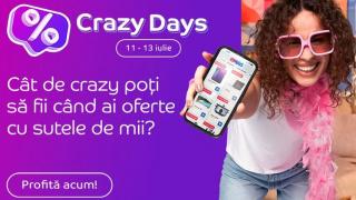 Crazy Days revine la eMAG în perioada 11-13 iulie cu oferte speciale la smartphone-uri, gadget-uri, electronice și alte mii de produse