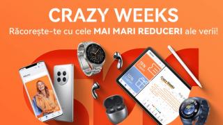 Campania Crazy WEEK continuă în magazinul online HUAWEI Store unde ai 15% extra reducere la cele mai populare smartwatch-uri și smartphone-uri HUAWEI