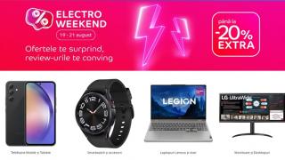 Un nou weekend cu extra reduceri la eMAG (19-21 august); Galaxy Z Flip5 și Fold5 primesc discount-uri suplimentare