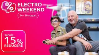 Electro Weekend a revenit la eMAG în perioada 26-28 august, cu smart TV-uri, electrocasnice, tablete și gadget-uri cu până la 15% extra-discount; Ce avem în ofertă?