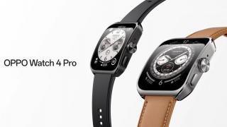 OPPO Watch 4 Pro a sosit! Smartwatch premium cu display AMOLED curbat, cipset Snapdragon W5, ECG și GPS