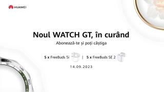 HUAWEI pregătește lansarea unui nou ceas din seria Watch GT și pune la bătaie premii și extra reduceri la preînregistrare