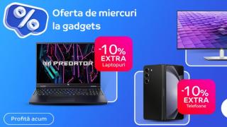 La eMAG oferta de miercuri îți aduce extra reduceri la smartphone-uri, laptop-uri și PC-uri; iPhone 13, Galaxy Z Flip5 la cel mai bun preț