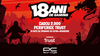 PC Garage a împlinit 18 ani și sărbătorește cu oferte speciale și periferice cadou de la Trust