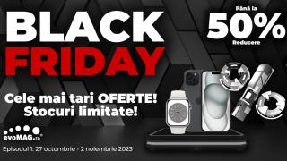 evoMAG a început Black Friday 2023 AZI; Peste 330.000 de produse au reducere, până la 75%