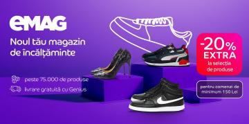 Eşti sneakerhead? eMAG a lansat Sneakers & Shoes Shop, magazin online cu peste 75.000 modele de pantofi