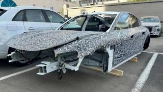 Automobilul electric Xiaomi fotografiat în realitate, vedem mai clar sistemul audio şi designul